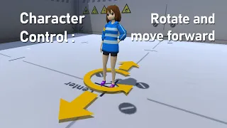 Unity C# : Character Control - Rotate and move forward