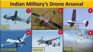 Indian Military’s Drone Arsenal: Heron , Swarm Drones, MQ-9, Switch UAV, Quadcopter, Harpy & Harop