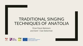 Traditional singing techniques of Anatolia | Ömer Faruk Belviranlı