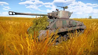 Japanese M4A3 (76) W - Realistic Battles - War Thunder Gameplay [1440p 60FPS]