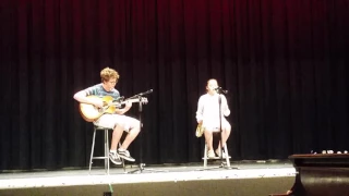 Viviena Wolfgramm (13 yrs old) 'I Forgive You' by Sia ft. Simon on guitar