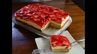 🍓🍓🍓Erdbeer Schmand Torte mit Vanillecreme➡️➡️➡️schmeckt nach Erdbeereis🍨/hier beginnt der Sommer