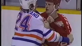 Oilers vs. Flames Line Brawls   Mar 5,1988