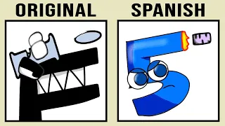 Alphabet lore vs Spanish Number Lore Comparison