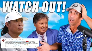 Anthony Kim and Brandel Chamblee in Heated Fight on X!