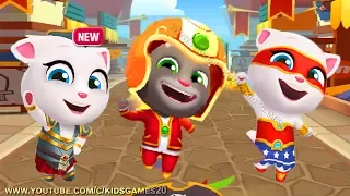 New in Talking Tom Gold Run - Superheroes Run Faster (Gameplay) MEDIEVAL Side