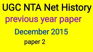 Ugc net History Dec. 2015 paper-2