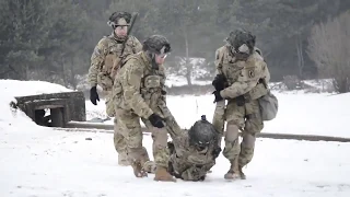 U.S. Soldiers Airborne Brigade Base Defense Live Fire • GERMANY