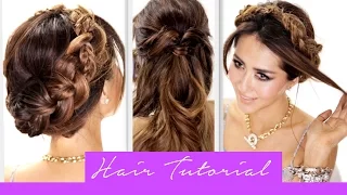 Easy braid hairstyles - 2 minute fancy pony - Braid hairstyle ★ Easy school hairstyles