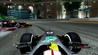 F1 2013 CAREER MODE SEASON 5-MERCEDES/SINGAPORE GP/RACE GAMEPLAY PS3