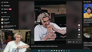 xQc reacts to a TikTok edit of himself