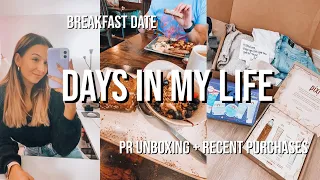 VLOG: Breakfast Date, PR Unboxing, Recent Purchases, Gym, Etc