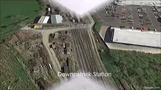 87. Commuter Train from Comber to Newcastle via Google Earth