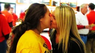 $100 Kissing Prank - Girls Kissing Prank - Kissing Prank - Social Experiment - SoFloSensation