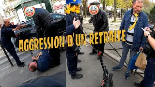 ACCIDENT RETRAITE vs TROTTINETTE à PARIS: CA TOURNE EN AGRESSION😤 [ENGSUB]