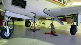 Landing Gear Swing Beechcraft Bonanza, Only 4 Seconds Each Way!