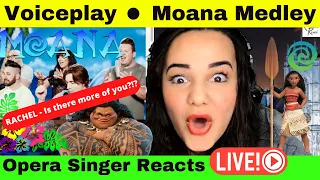 MOANA MEDLEY | VoicePlay Feat. Rachel Potter | Opera Singer reacts LIVE