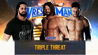 WWE 2K18 - Seth Rollins Vs AJ Styles Vs Fin Balor Gameplay (Wrestlemania 33)