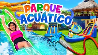 💦 MEGA PARQUE ACUÁTICO MERLIN en MI CASA 🏖 TOBOGANES, INFLABLES Y MUCHAS ALBERCAS 🏝