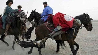 Traditional ‘goat-pulling’ match held by Afghan horsemen