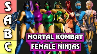 The ULTIMATE Mortal Kombat Female Ninja Tier List