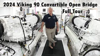 View this Incredible Viking 90 Convertible Open Bridge FULL TOUR!