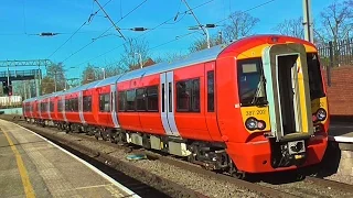 Gatwick Express 387202 + 387201 + 387203 At Brighton & Bedford - Tuesday 16th February 2016