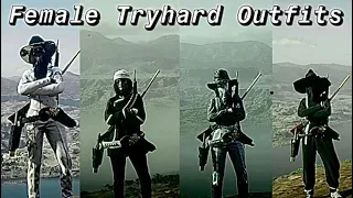 RDR2 Online: 4 Female tryhard Black/White Outfits. #inturnalyt #rdr2outfits