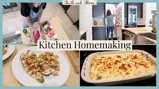 Homemaking Week in the Kitchen | Clean With Me and Meal Prep