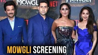 UNCUT - Mowgli Screening | Christian Bale, Kareena, Madhuri, Anil, Abhishek On The Red Carpet