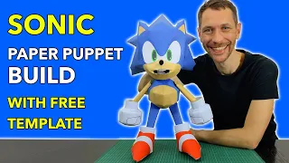 How to make a Sonic puppet - Paper Craft