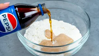 Just add Pepsi to the flour and the result will amaze you!
