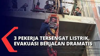 3 Pekerja Pingsan Tersengat Listrik, Beginilah Proses Evakuasi Korban yang Berjalan Dramatis!