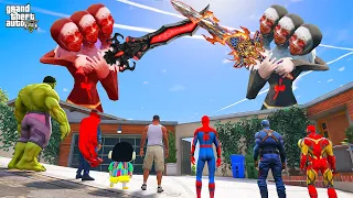 Franklin Upgrade 3 Head Evil Nun For Fight with Giant Evil Nun GTA5 | GTAV Avengers | A.K GAME WORLD