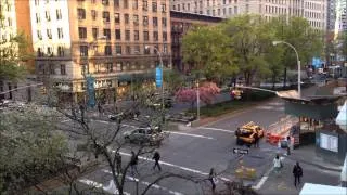 FDNY RESCUE 1 RESPONDING NEAR BROADWAY & WEST 77TH STREET ON UPPER WESTSIDE OF MANHATTAN IN NYC.
