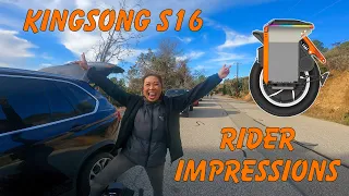 KingSong S16 Rider Impressions