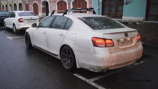 Lexus GS430 Swap 3UZ FE / Burnout / Exhaust mufler delete / Сумашедший выхлоп