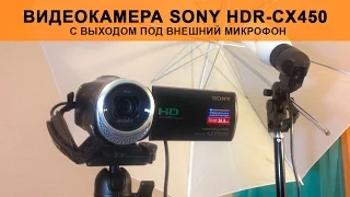 Обзор видеокамеры Sony HDR CX450 с внешним микрофоном