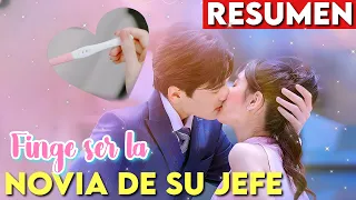 🌸🔥FINGE ser la NOVIA de su JEFE, pero él ya tenía un CRUSH con ella: RESUMEN