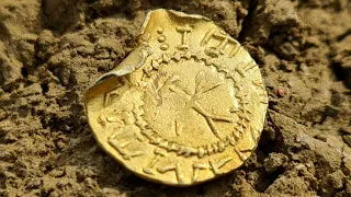 7th Century Gold Anglo-Saxon Shilling Found Metal Detecting UK