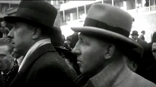 1938: Eerste paal Sportfondsenbad-West te Amsterdam - oude filmbeelden