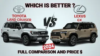 2024 Toyota Land Cruiser vs 2024 Lexus GX - What's the difference?