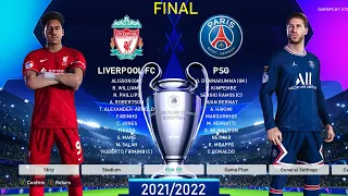 PES 2021 - Liverpool vs PSG - Final UEFA Champions League [UCL] 2021/2022 - Ramos, Ronaldo to PSG