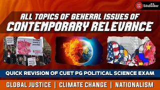 Complete Revision of General Issues of Contemporary Relevance | CUET PG Political Science