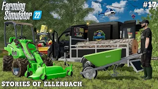 Removing FALLEN TREE from MEADOW before MOWING w/ @TheCamPeRYT! 🌳🌿| Ellerbach | FS22 | Timelapse #17