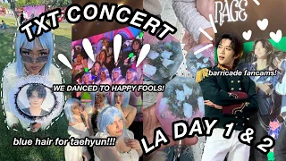 TXT ACT: SWEET MIRAGE LA DAY 1 AND 2 VLOG *blue wig edition*