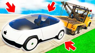 УГНАЛ НОВЫЙ APPLE CAR ИЗ БУДУЩЕГО В ГТА 5 ОНЛАЙН! - БИТВА ЭВАКУАТОРОВ В GTA 5 ONLINE