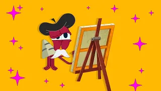 THE BERNIE SHOW 🏗🎯 BERNIE AN ARTIST 🏗🎯 Zig & Sharko - Cartoons for Children