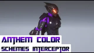 Anthem - 5 Color Schemes For The Interceptor Javelin