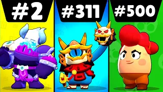 BESTER und SCHLECHTESTER SKIN RANGLISTE! 🏆 Alle 500 SKINS in BRAWL STARS! 😱